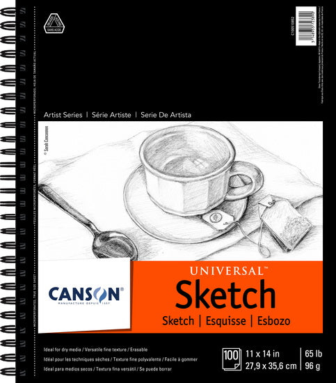 Cahier croquis - spirale - 65lb - 11x14po (100f)