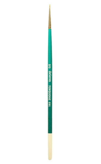 Brush Short Handle/Synthetic Bristle Round - #3/0