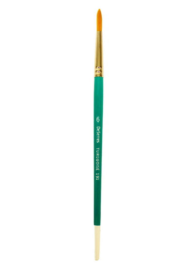 Brush Short Handle/Synthetic Bristle Round - #6