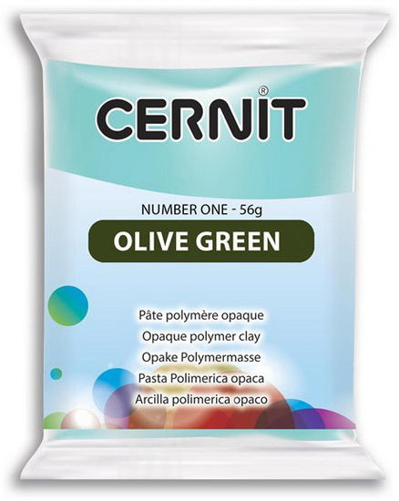 PÂTE À MODELER POLYMÈRE NUMBER ONE - FINITION OPAQUE Vert Olive 0,056