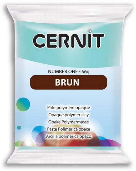 PÂTE À MODELER POLYMÈRE NUMBER ONE - FINITION OPAQUE Brun 56