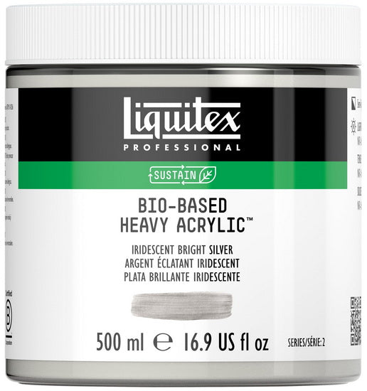 Bio hb acrylic - 16oz - iridescent bright silver - s2