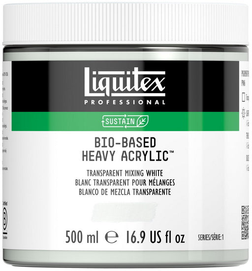 Bio hb acrylic - 16oz - transparent mixing white - s1