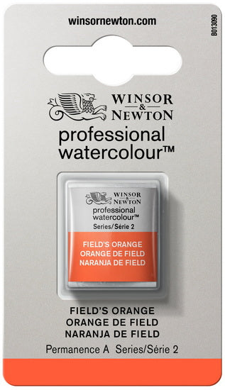 Watercolour half pan - field's orange - s2