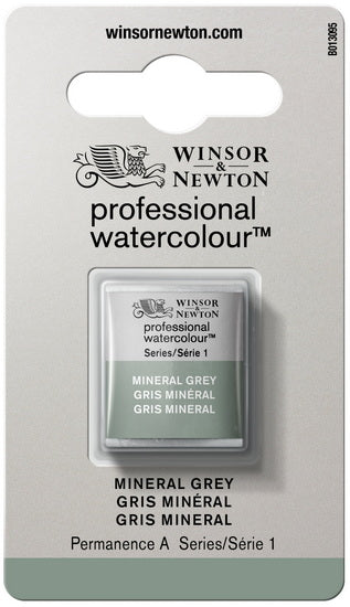 Watercolour half pan - mineral grey - s1