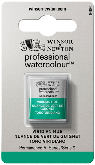 Watercolour half pan - viridian hue - s2