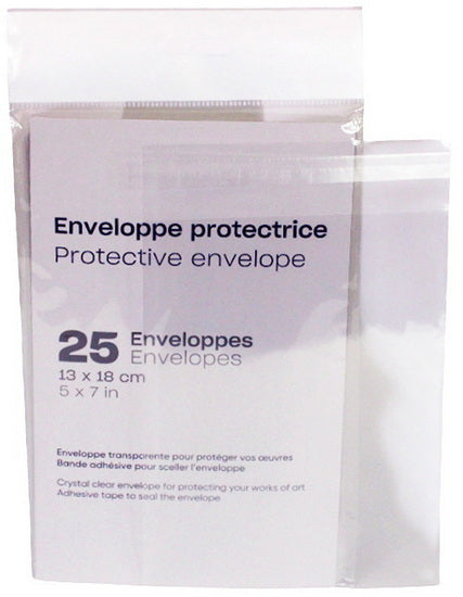 Pack of 25 protective envelopes - 5x7 in