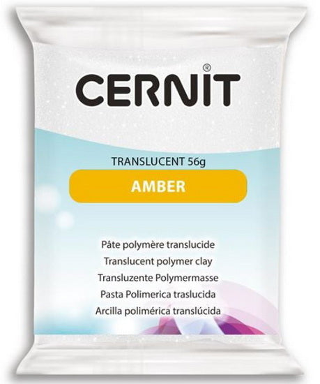 Translucent Polymer Modelling Clay Amber  56