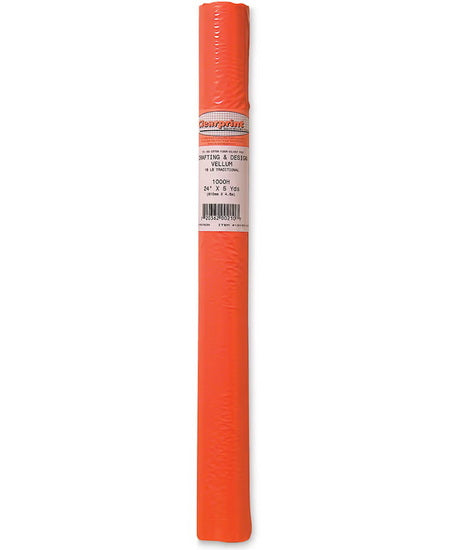 Papier vélin rouleau  24po 1000h - 5 verges