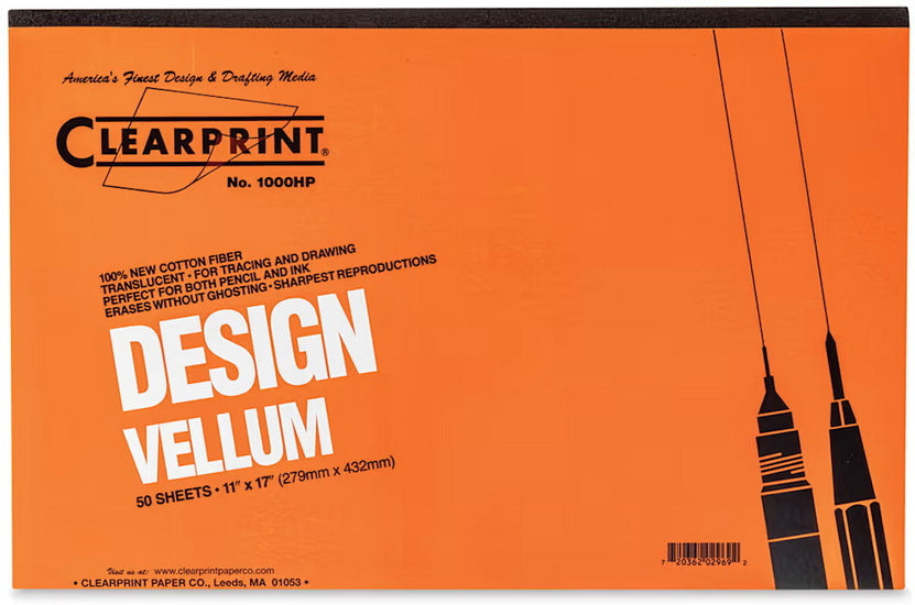 Bloc papier vélin 1000h - 11x17po