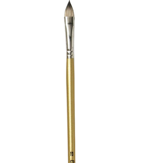 Brush Long Handle/Red Sable Oval - #10