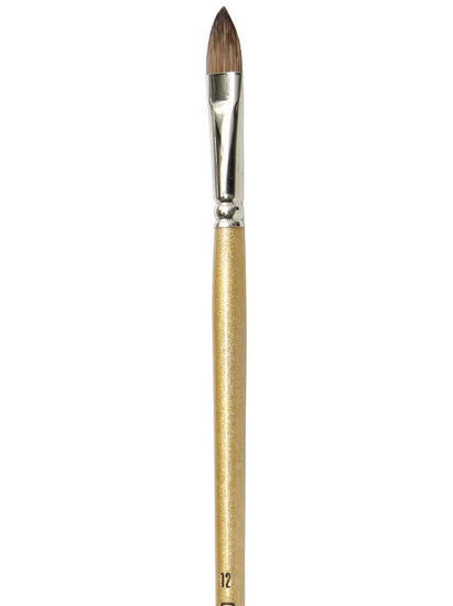 Brush Long Handle/Red Sable Oval - #12