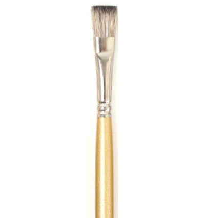 Brush Long Handle/Red Sable Flat - #10