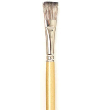 Brush Long Handle/Red Sable Flat - #12