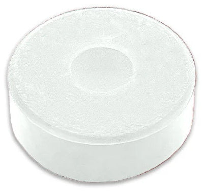 Brightly-coloured paint discs - WHITE CENTIMETER