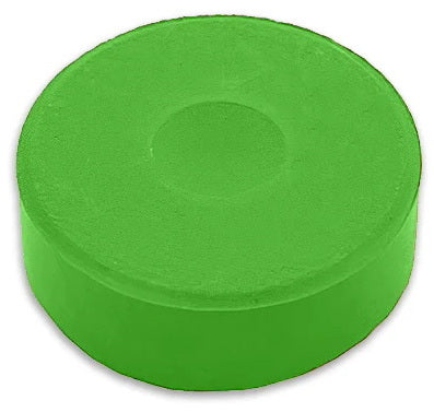 Brightly-coloured paint discs - LIME GREEN CENTIMETER