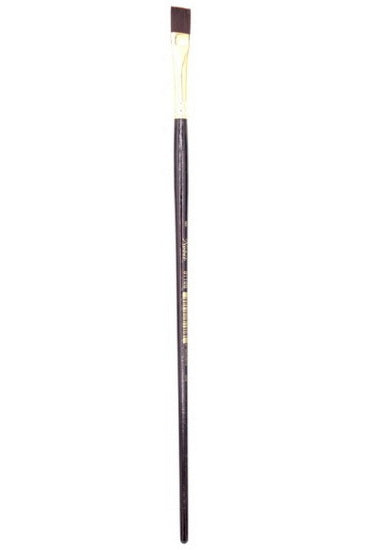 Pinceau plat court en poils synthétiques - #6 centimeter