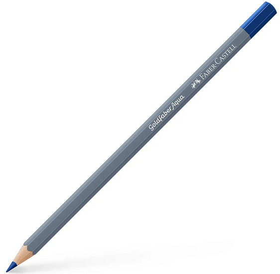 Crayon aquarellable goldfaber aqua héliobleu rougeâtre