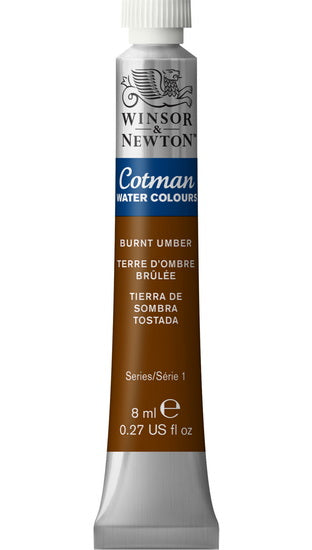 Aquarelle cotman - 8ml - terre d'ombre brûlée - s1