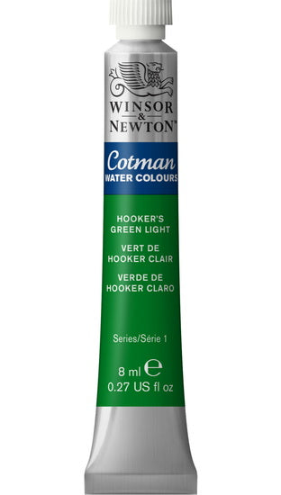 Cotman watercolour - 8ml - hooker's green light - s1