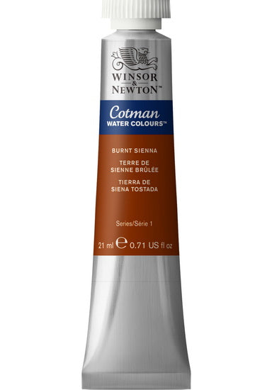 Aquarelle cotman - 21ml - terre de sienne brûlée - s1