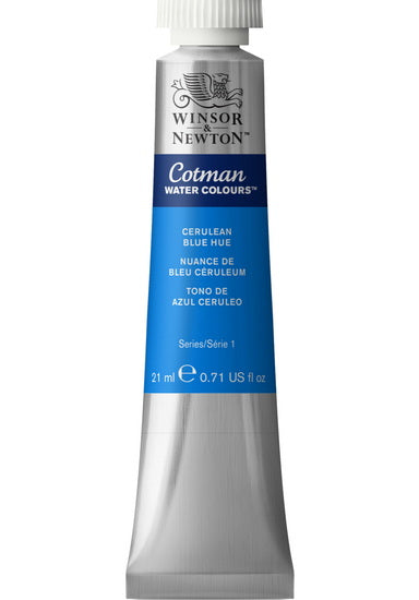 Aquarelle cotman - 21ml - nuance bleu de céruléum - s1