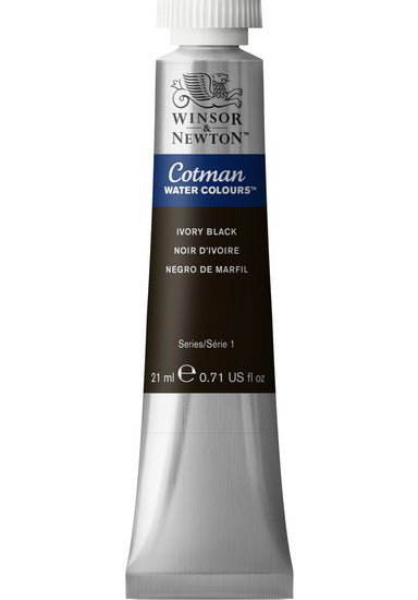 Aquarelle cotman - 21ml - noir d'ivoire - s1