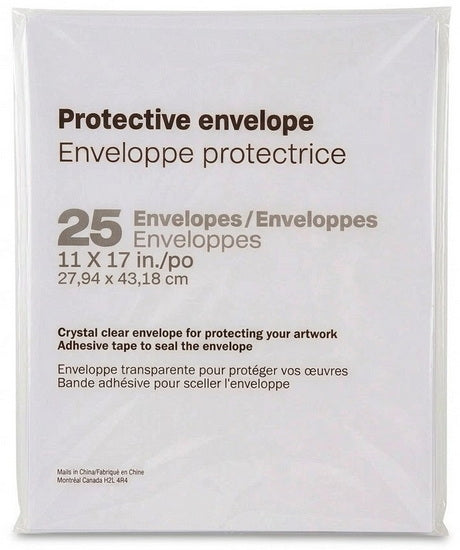PACK OF 25 PROTECTIVE ENVELOPES - 11x17 "