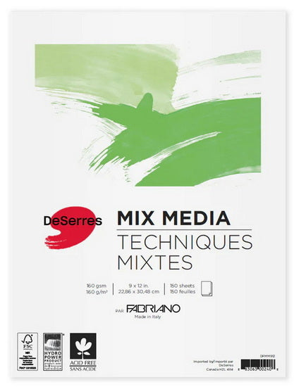 Mixed media pad - 160gsm - 9x12in (150s)