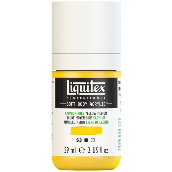 Acrylique sb - 2oz - jaune moyen sans cadmium - s3