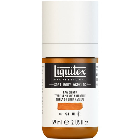 Soft body acrylic - 2oz - raw sienna - s1