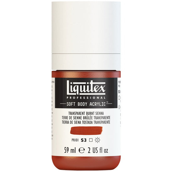 Acrylique sb - 2oz - terre sienne brûlée transparent - s3