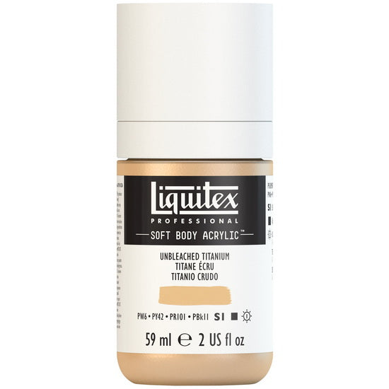 Soft body acrylic - 2oz - unbleached titanium - s1
