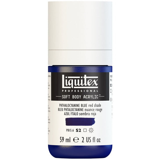 Soft body acrylic - 2oz - phthalocyanine blue red shade - s2