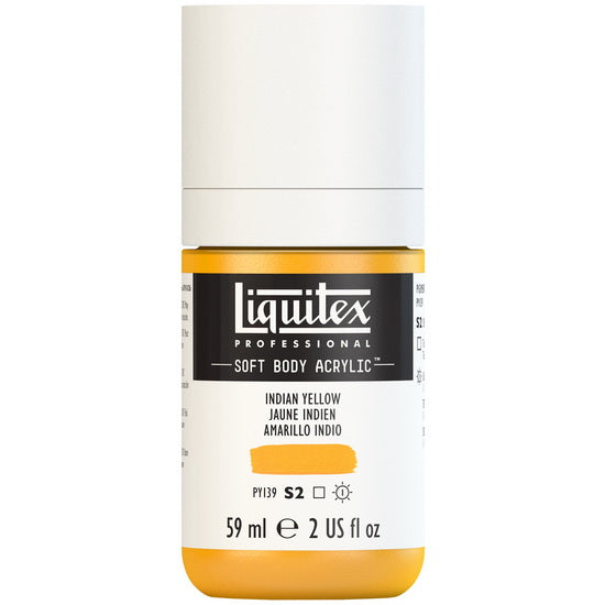 Soft body acrylic - 2oz - indian yellow - s2