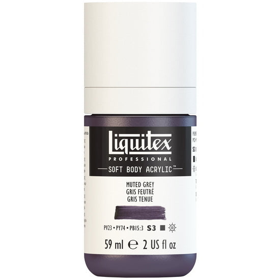 Soft body acrylic - 2oz - muted grey - s3