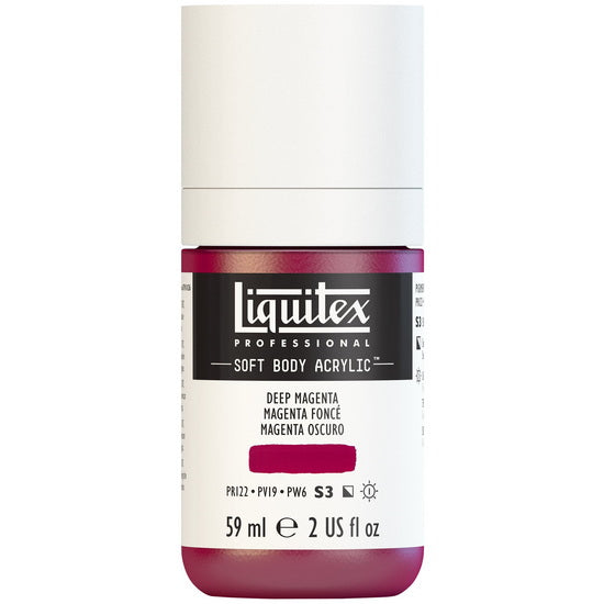 Soft body acrylic - 2oz - deep magenta - s3