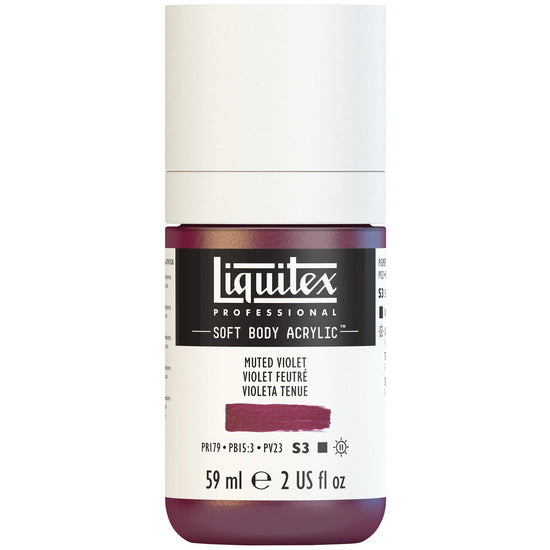 Soft body acrylic - 2oz - muted violet - s3