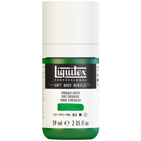 Soft body acrylic - 2oz - emerald green - s2