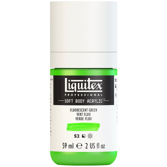 Soft body acrylic - 2oz - fluorescent green - s2