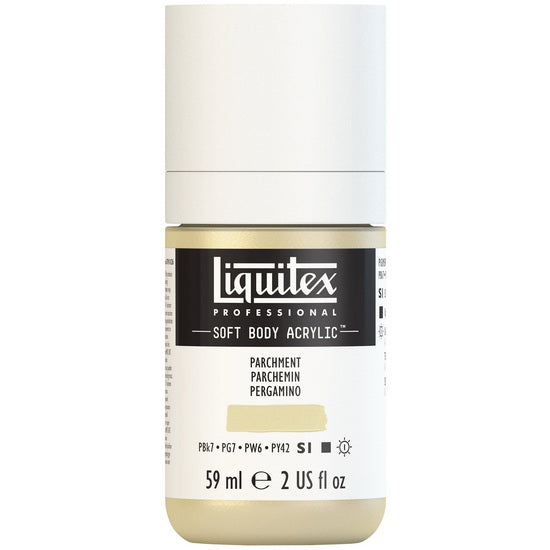 Soft body acrylic - 2oz - parchment - s1