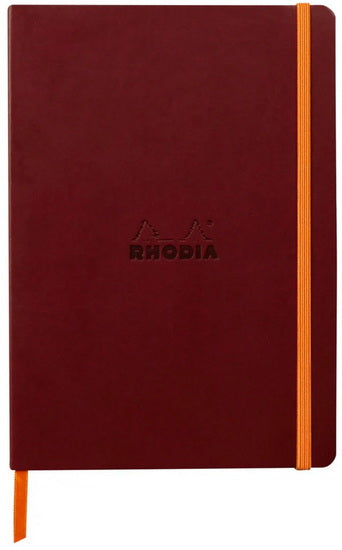 A5 Softcover Notebook Burgundy pointille