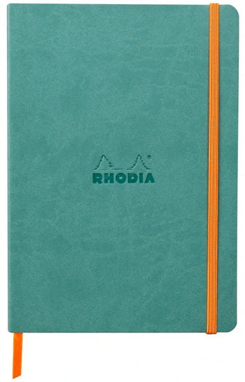 A5 Softcover Notebook Aqua pointille