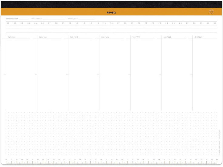 Undated Weekly Desk Pad - A3