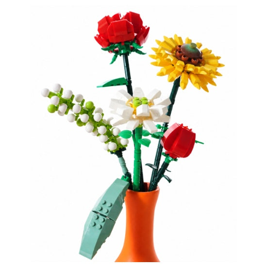 Red Roses and sunflowers Eternal flower