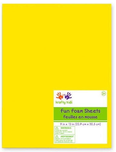 Foam - yellow - 9x12in