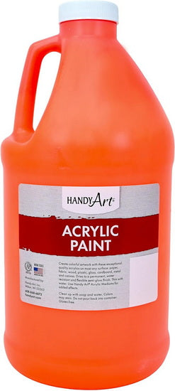 Acrylique qualité étude - orange fluorescent
