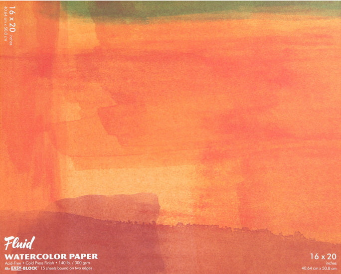 Watercolor pad - cp - 140lb - 16x20in (15s)