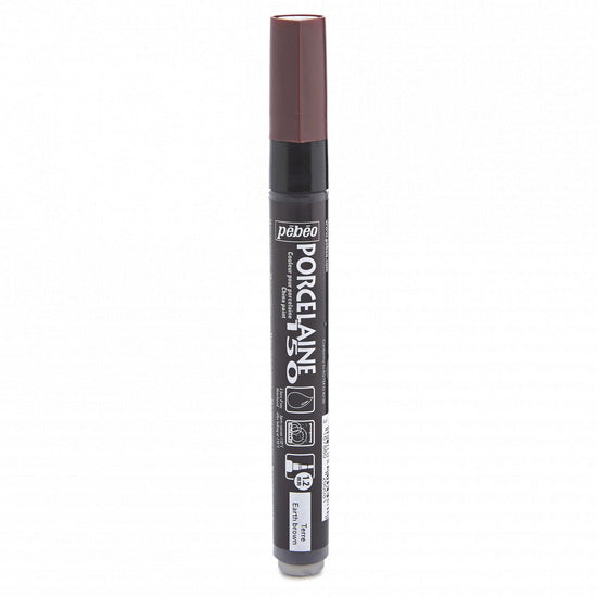 Porcelain marker - porcelaine 150 - 1.2mm - brown earth
