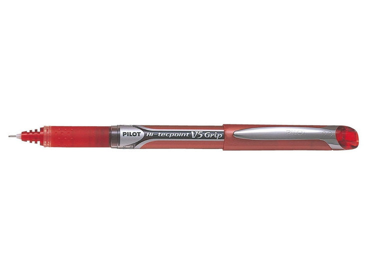 Ballpoint Pen Hi-Tecpoint V5 Grip X-Fine Red